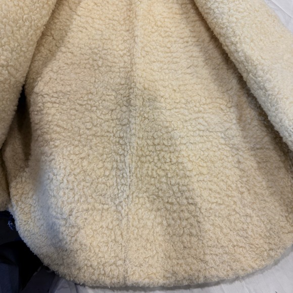 Vintage Carhartt Sherpa Lined Denim Vest 8SV 80s XL USA Made Dark Blue Workwear - Picture 7 of 7